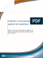 E-Band: A Harmonious Option For Backhaul: Whitepaper - July 2013