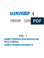 Seamanship 4: Prelim Lesson