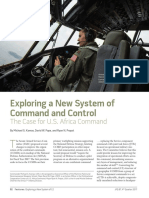 Exploring New System of Command & Control - The Case For AFRICOM (Michael Kamas, David Pope, Ryan Propst, National Defense University, 2017)