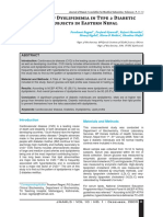 Pattern of Dyslipidemia in Type Diabetic Subjects in Eastern Nepal