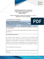 Guía de Actividades y Rúbrica de Evaluación - Unidad-2-Tarea - 2 - Aplicación Teoría de Conjuntos