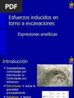 Esfuerzos Inducidos Entorno A Excavaciones