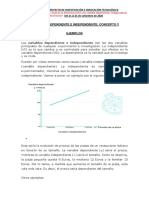 Variables Dependiente e Independiente