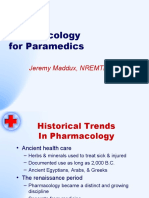 Pharmacology For Paramedics: Jeremy Maddux, NREMTP, I/C