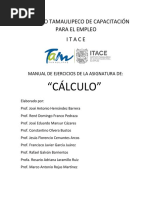 Manual de Trabajo Cálculo 2020-2021