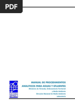 Manual de Procedimientos para Análisis de Aguas y Efluentes Industriales