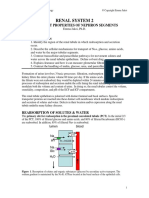 Renal System 2: Transport Properties of Nephron Segments