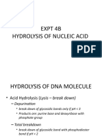 Expt 4B Hydrolysis of Nucleic Acid