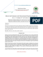 Effect of Acid Treatments On The Physicochemical Properties of Kaolin Clay