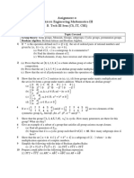 Assignment-6 MA2101 Engineering Mathematics-III B. Tech III Sem (CS, IT, CSE)