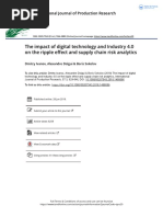 The Impact of Digital Technology and Industry 4 0 On The Ripple Effect and Supply Chain Risk Analytics