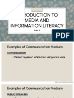 Introduction To Media and Information Literacy: Grade 12