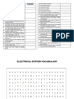 Sopa de Letras Electrical Systems