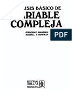 Analisis Basico Variable Compleja Marsden Hoffman