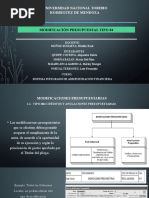 Modificación Presupuestal Tipo 04