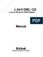 D-Link Air® Dwl-122: 2.4Ghz Wireless Usb Adapter