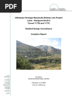 Udhampur-Srinagar-Baramulla Railway Line Project Laole - Qazigund Section Tunnel T-77B and T-77C