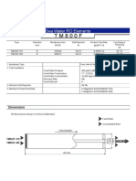 Sea Water RO Elements: Dimensions