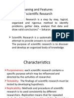 Meaning and Features of Scientific Research Day 3