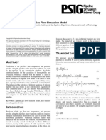 Verification of Transient Gas Flow Simulation Model: PSIG 1010