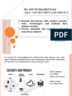 Ece3501: Iot Fundamentals Module 3 - Iot Security and Privacy