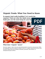 Organic Foods: What You Need To Know