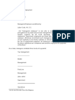 Art 212 (M) of The Labor Code of The Philippines