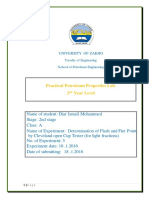 Practical Petroleum Properties Lab. 2 Year Level: University of Zakho