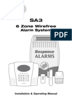 Response House Alarm SA3 Manual