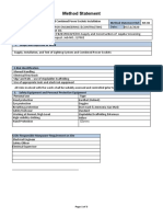 Lighting and Socket Method of Statement