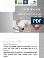 Hypertension: Pathophysiology, Diagnostic Test, Medical Management, and Nursing Care Plan