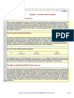 Valuing Common Stocks: Chapter 7 Tool Kit For Stock Valuation