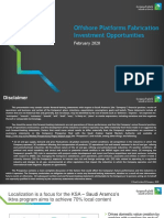 Offshore Platforms Fabrication Investment Opportunities: February 2020