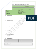 Neurological Physiotherapy Evaluation Form 