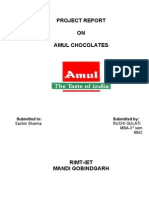 Project Report ON Amul Chocolates