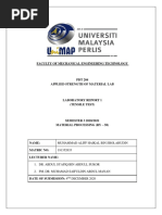 Faculty of Mechanical Engineering Technology: Muhammad Aliff Haikal Bin Sholahudin 191352635