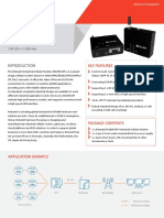 Key Features: Industrial Cellular Modem 1 RS-232 + 1 USB Host