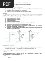 Objectives:: (At-Rest, Active and Passive Pressures)