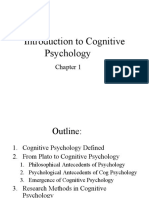 Introduction To Cognitive Psychology