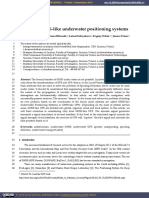 Safety of GNSS-like Underwater Positioning Systems: Article