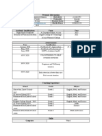 Name Birth Date Gender Nationality Relocation Marital Status Email Mobile Phone P.O. Box Academic Qualifications From Year