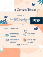 Meeting 9 Using Correct Tenses