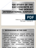 Case Study of The Runway Concrete at The Denver International Airport