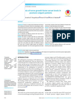 Analysis of Nerve Growth Factor Serum Levels in Psoriasis Vulgaris Patients