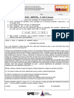 Avaliação Bimestral 9 ANO Prova Final