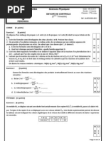 Lycee Pilote Bourguiba - Tunis-Devoir de Controle: (2 Trimestre)