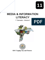 Media & Information Literacy: 1 Semester - Module 3