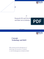 The R&D Concept: Research (R) and Development (D) and Their Use in Industry