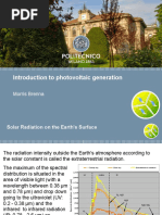 Titolo Presentazione Sottotitolo: Introduction To Photovoltaic Generation