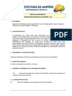 Termo de Referencia - Modelo - Dispensa - Projeto